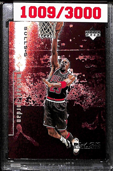 Lot of 4 1999 Upper Deck Black Diamond Michael Jordan Inserts (All Numbered Short Prints)